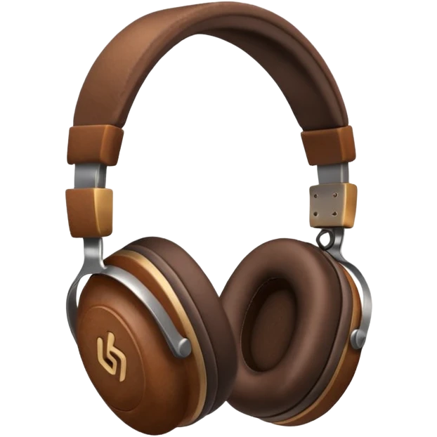 Brown headphones beats emoji
