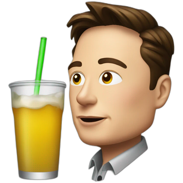 Elon musk drink adboca emoji