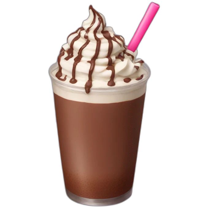 chocolate shake emoji