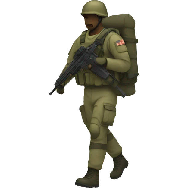 equipment soldier walking  emoji
