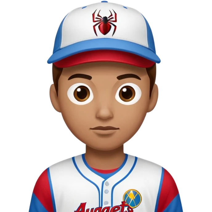 Spider-Man avalanche jersey Denver Nuggets baseball cap emoji