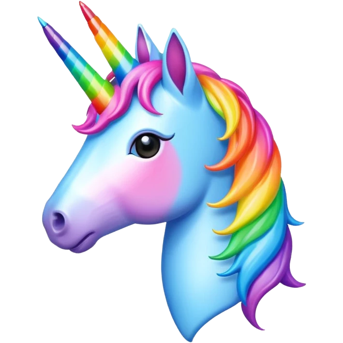 A unicorn rainbow pen emoji