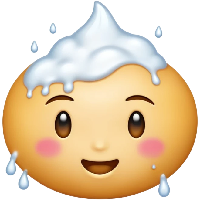 Make me a emoji that a Boob are cover with a cum emoji