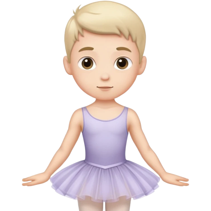 Boy in ballet dress emoji