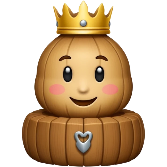 Koning van schaken geef het in de officiële form als die van de spel dus de steen  emoji