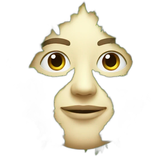 an artificial intelligence made of plants emoji