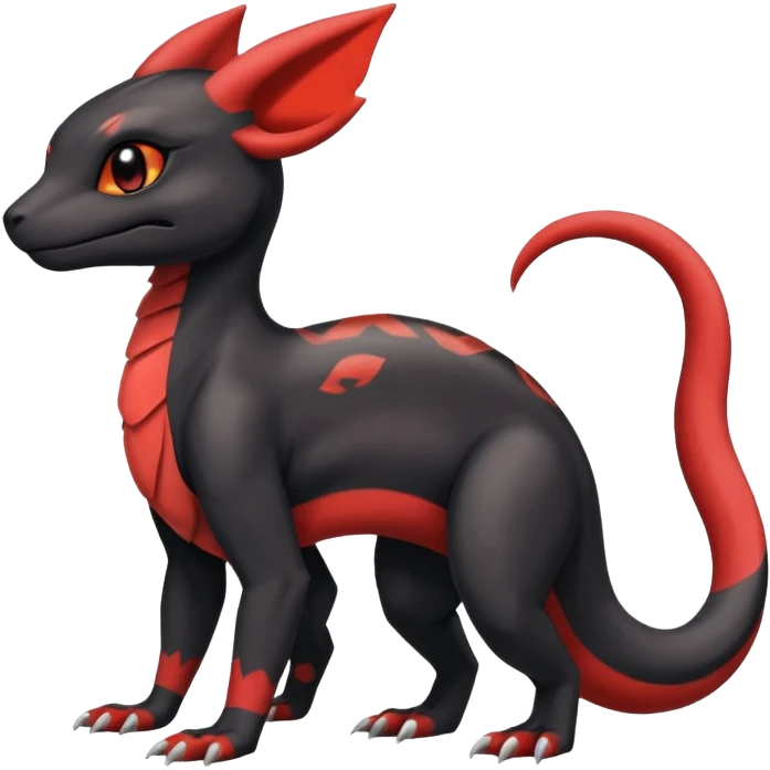 Salandit-Umbreon-Charmeleon-Fakémon-hybrid-creature (full body)  emoji