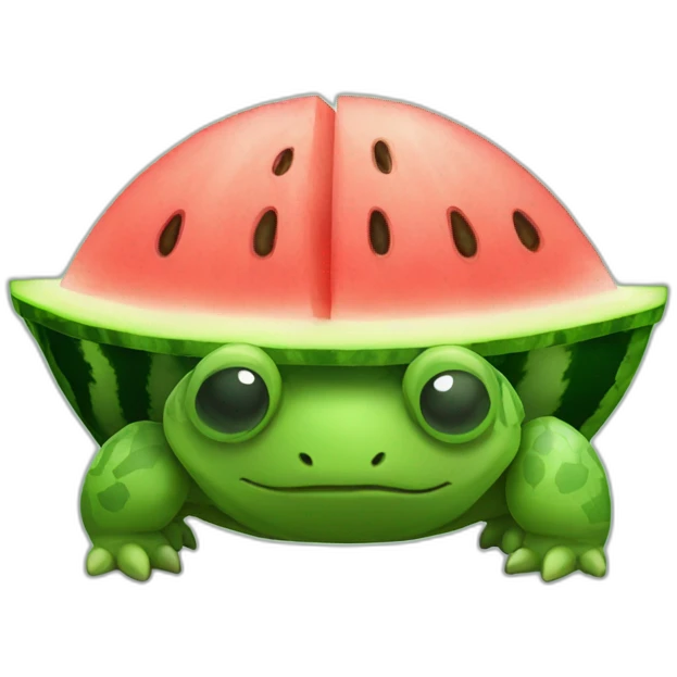 Watermelon turtle emoji