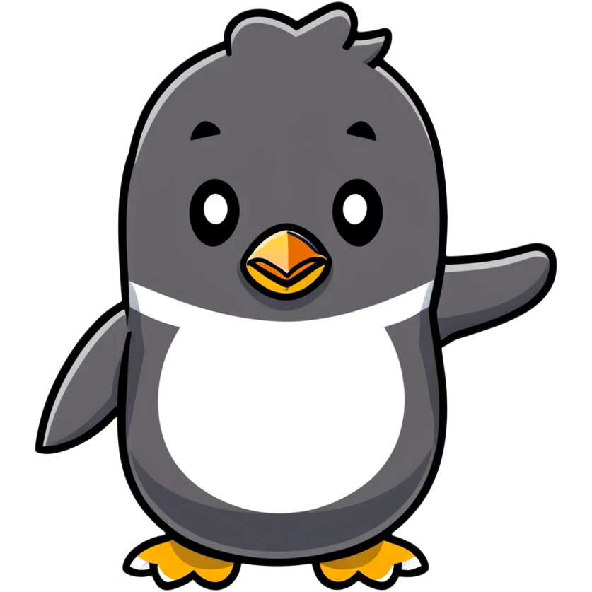 penguin giving thumbs down emoji