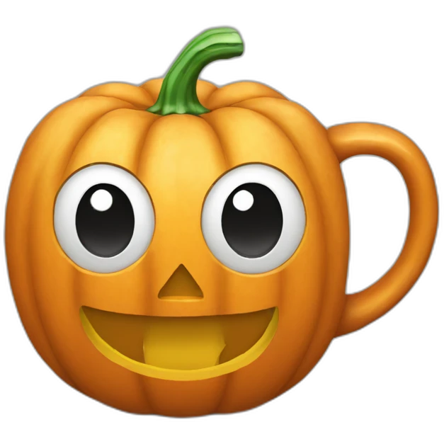 pumpkin shaped mug emoji