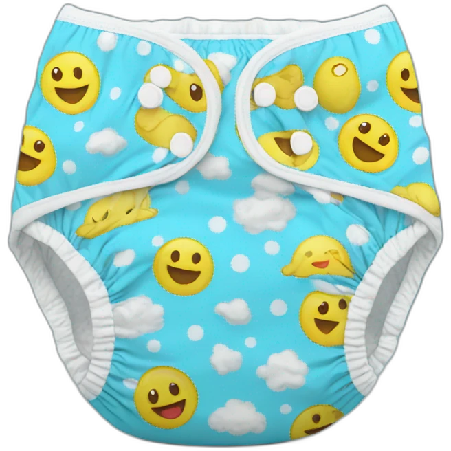 diaper blue size M emoji
