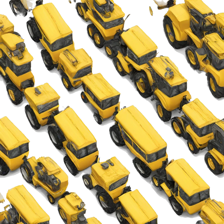 tractor motor yellow emoji