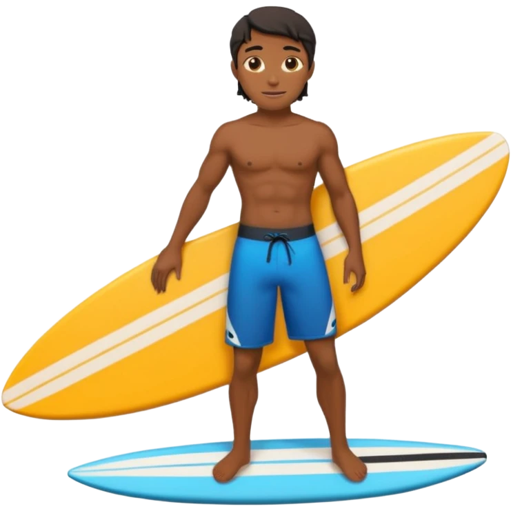 black surfer with surfboard  emoji
