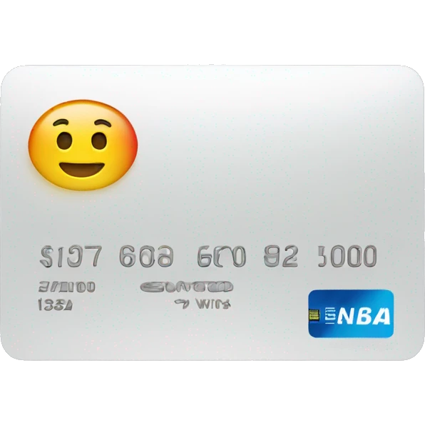 Credit card
 emoji