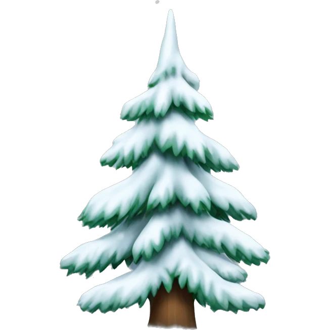 Fir tree with snow  emoji