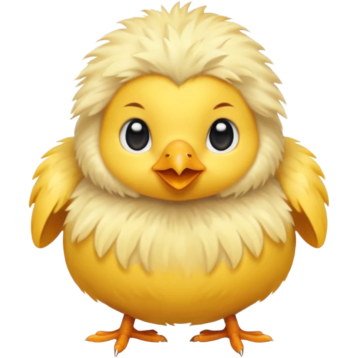 A chick facing forward emoji