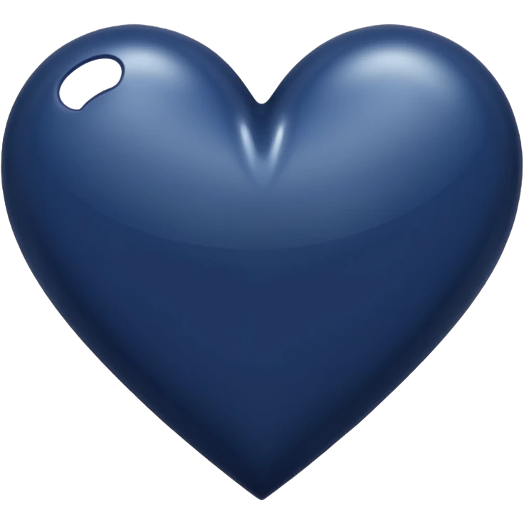 Navy heart shape emoji