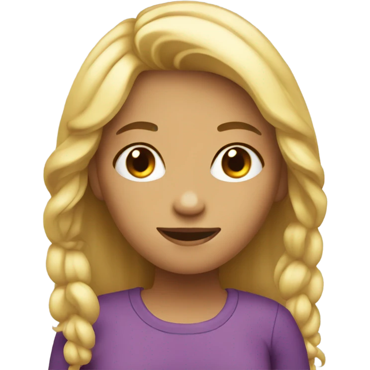 Fille avec iPhone  emoji