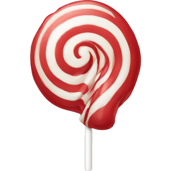lollipop Red and white emoji