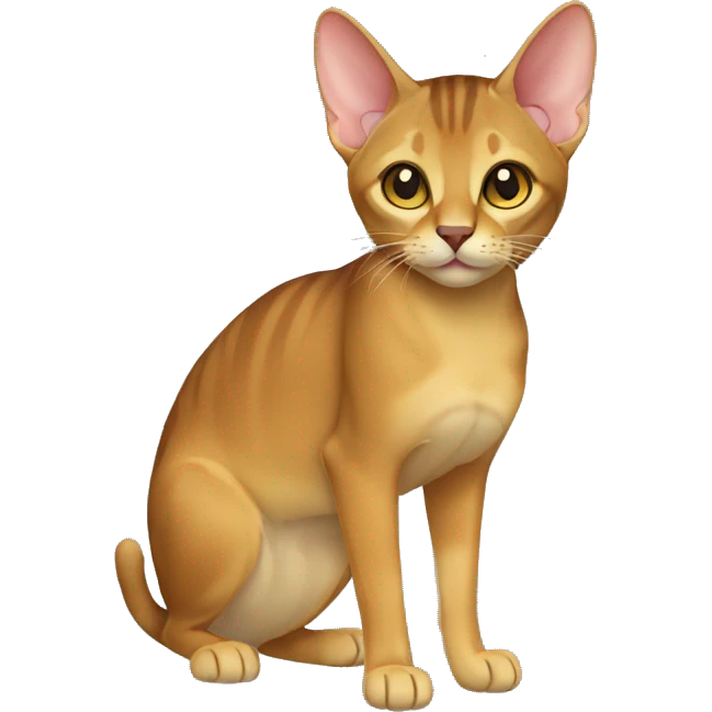 Chausie Cat Full Body emoji