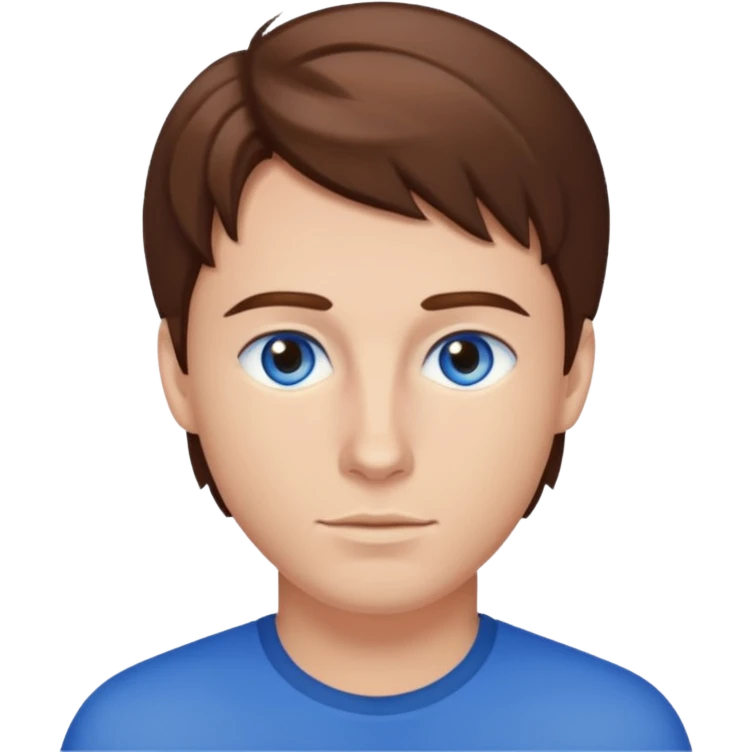 Jacob Underwood brown hair, blue eyes emoji