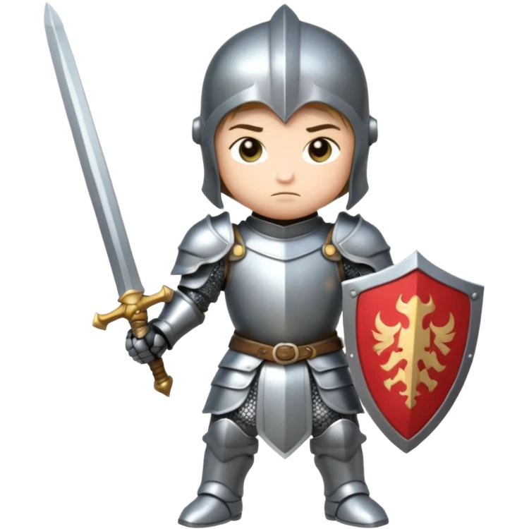 knight, chibi full body emoji