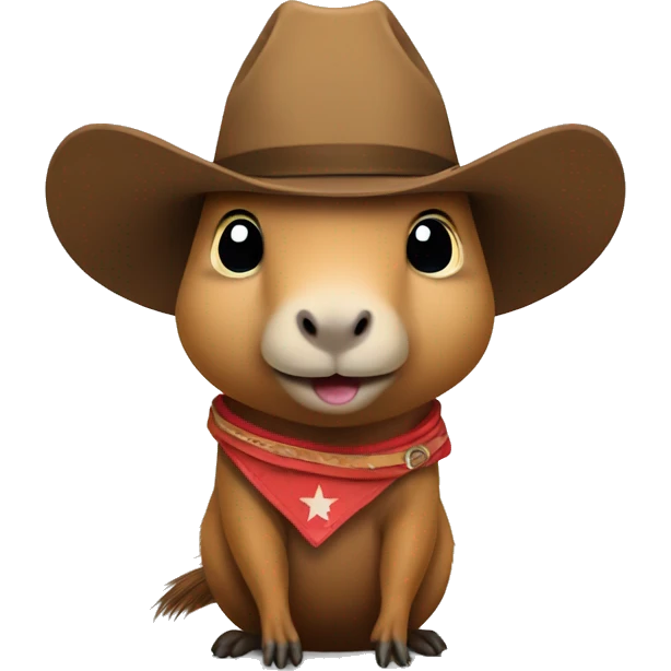 capybara dressed as a cowboy emoji