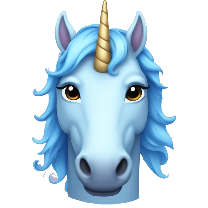 Blue Unicorn emoji