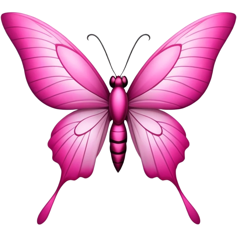 Mariposa color rosa emoji