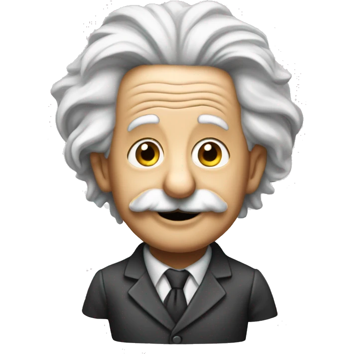 Einstein holding ballon emoji