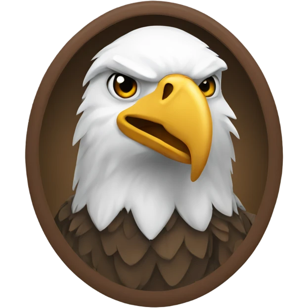 Eagle wearing a hoodie emoji