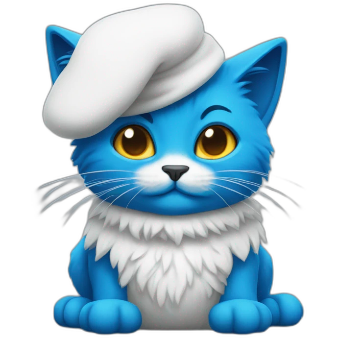 Smurf cat emoji