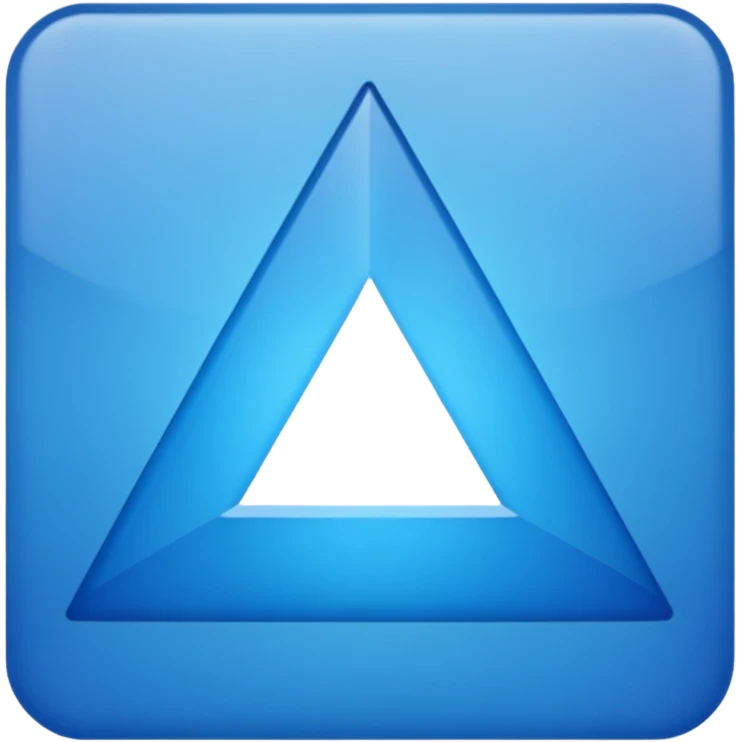 emoji for triangle blue color emoji