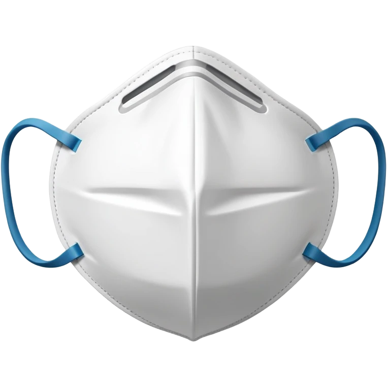 white N95 covid mask emoji