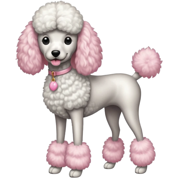 Poodle with very very long legs emoji