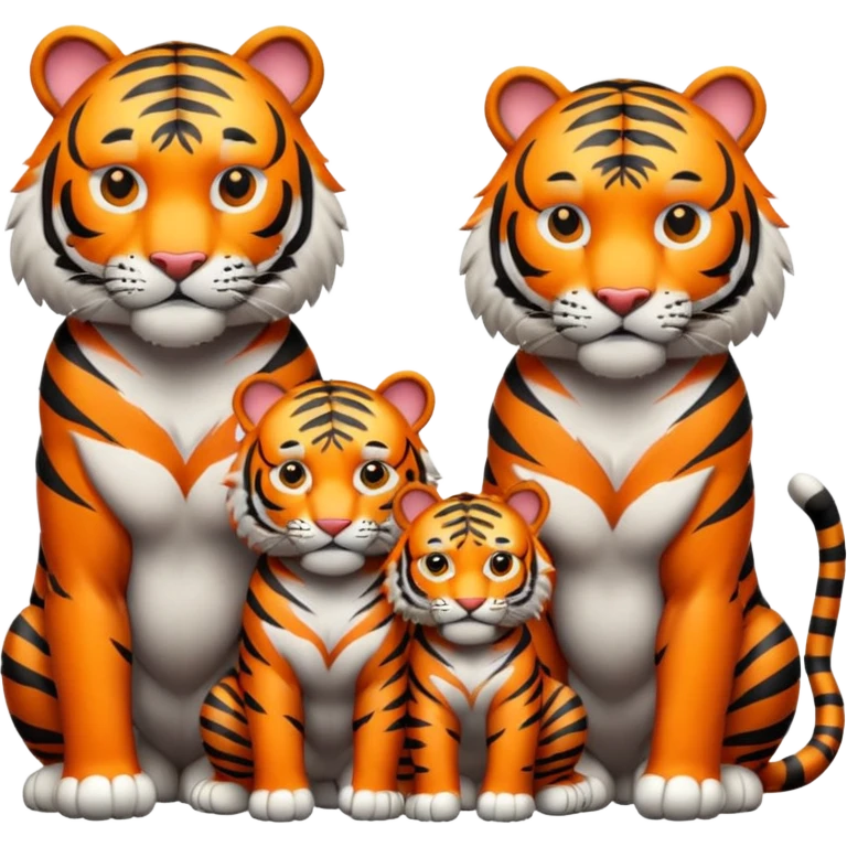 tiger family emoji