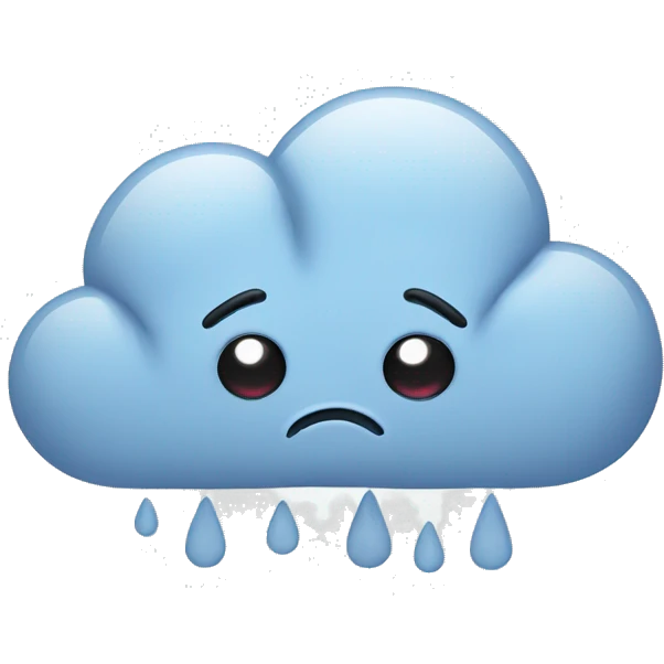 sad cloud emoji