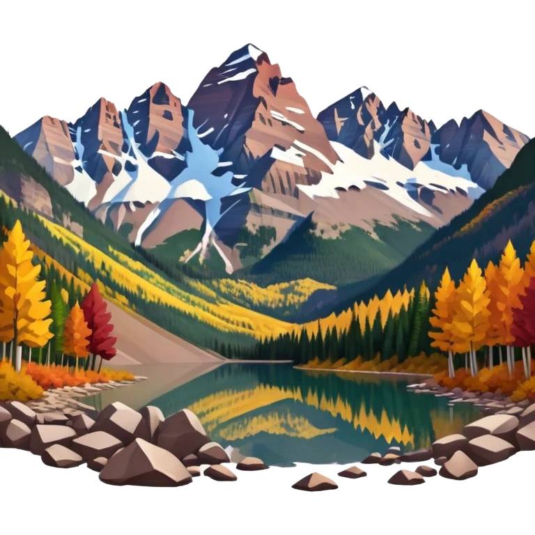 “Maroon bells” mountains emoji