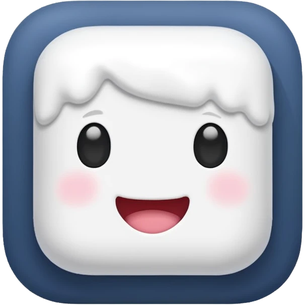 Make a marshmellow emoji emoji