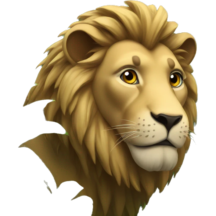 lion in the jungle emoji