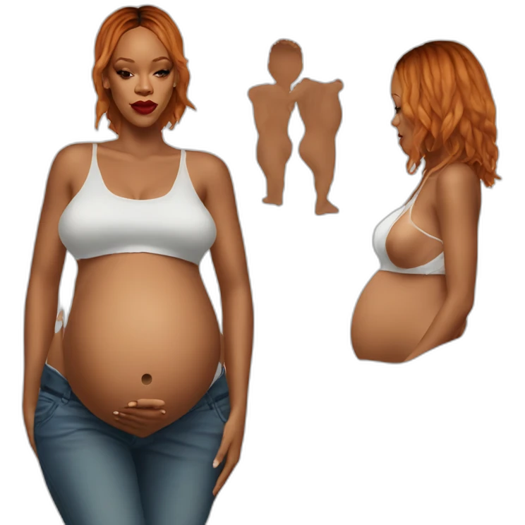 Rihanna pregnant emoji