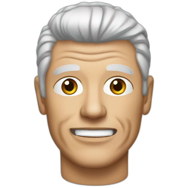Derek Acorah with no skin emoji