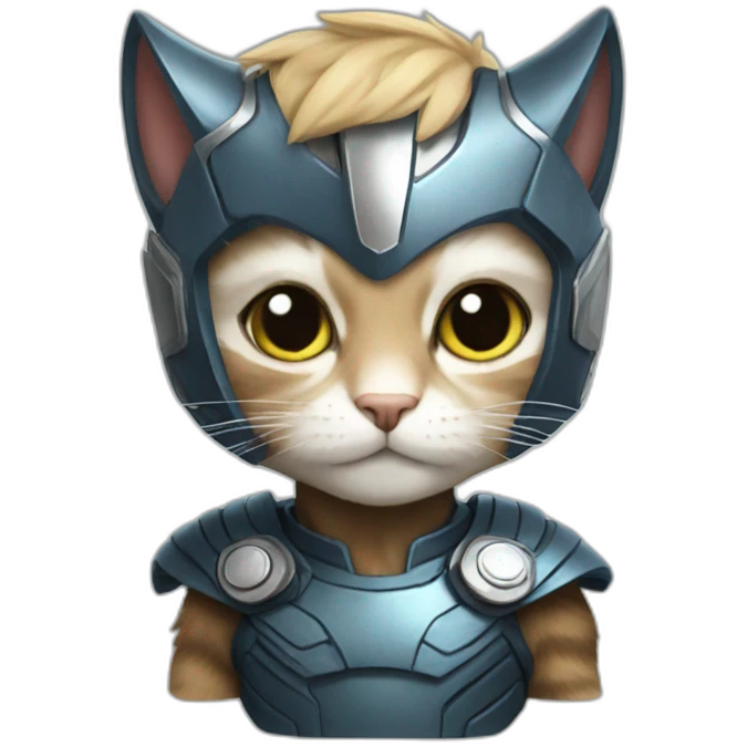 cat in thor suit emoji