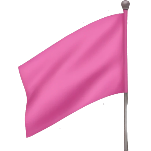 Pink flag  emoji