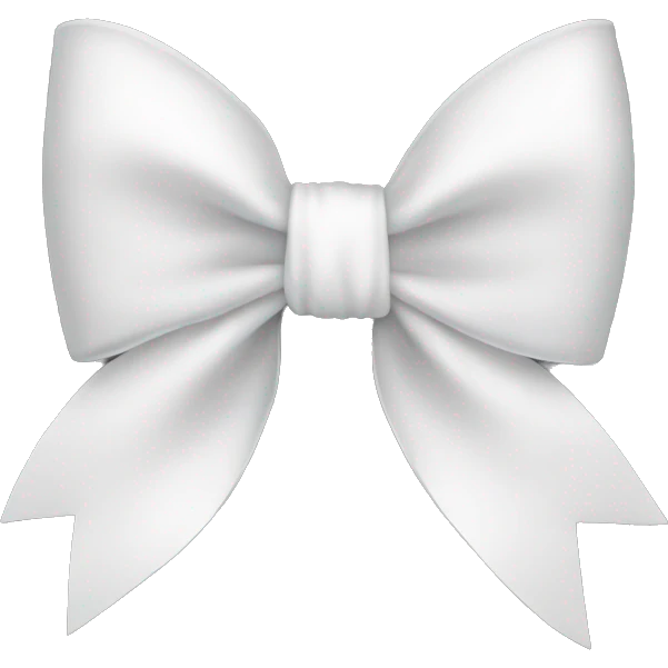 White bow emoji