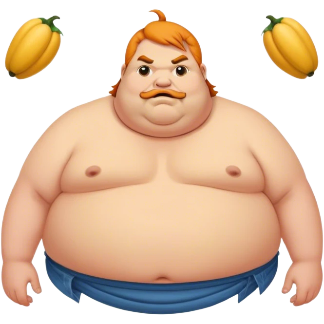 Fat umpalumpa wearing a nirvana cutoff shirt emoji