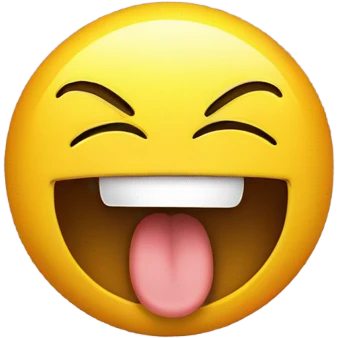 sticking tongue out and shaking head emoji  emoji