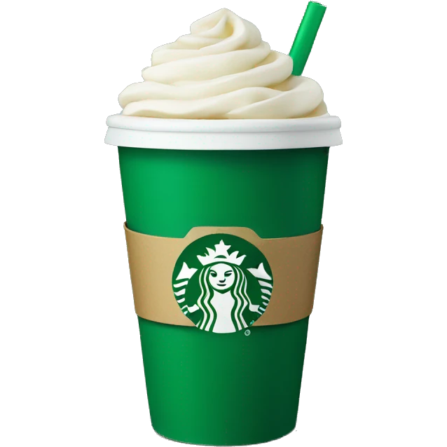 Green Starbucks cup emoji