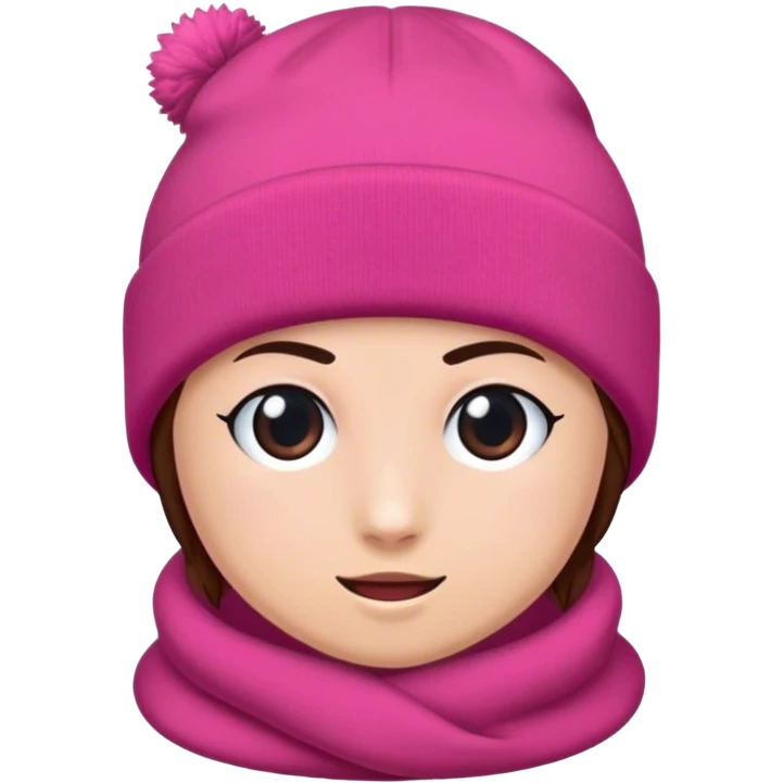 Sama czapka beanie brudy róż  emoji