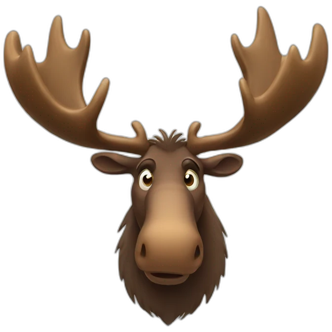Angry moose emoji